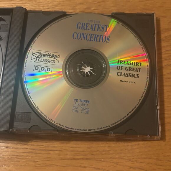 Greatest Concertos 3 CD Set Treasury Great Classics Stradivari Classics S3D 6119 - Picture 7 of 7